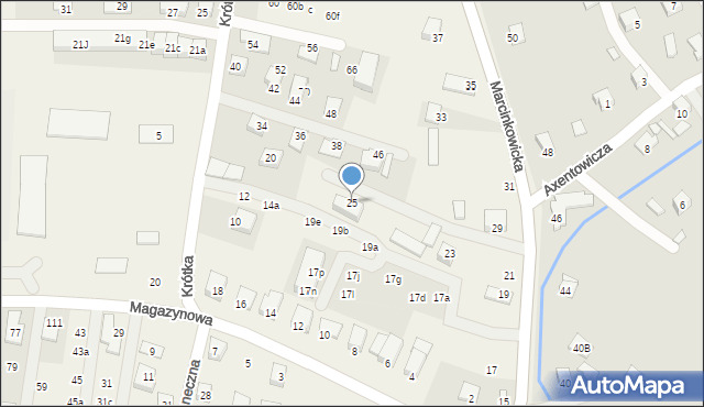 Chełmiec, Marcinkowicka, 25, mapa Chełmiec