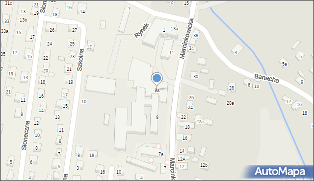 Chełmiec, Marcinkowicka, 9a, mapa Chełmiec