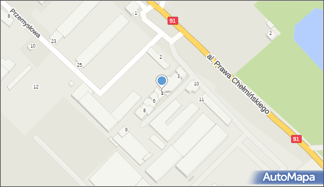 Chełmno, Magazynowa, 4, mapa Chełmno