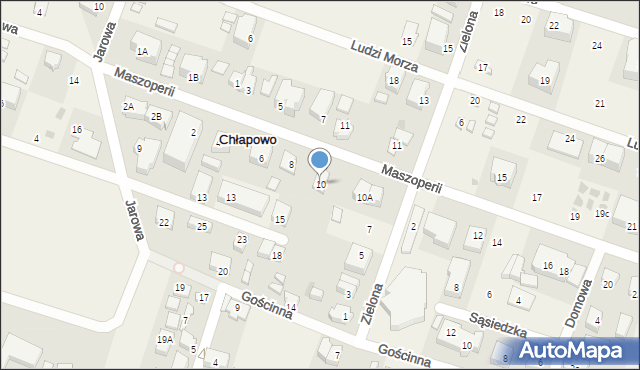 Chłapowo, Maszoperii, 10, mapa Chłapowo