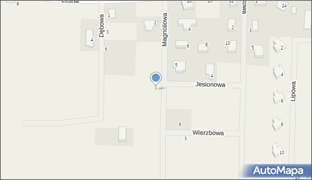 Chmieleniec, Magnoliowa, 8, mapa Chmieleniec