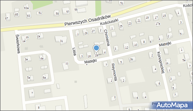 Choczewo, Matejki Jana, 14, mapa Choczewo