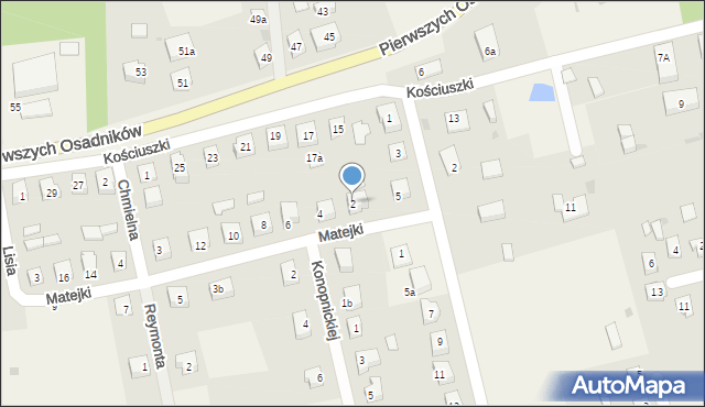 Choczewo, Matejki Jana, 2, mapa Choczewo