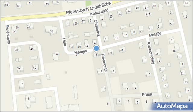 Choczewo, Matejki Jana, 7, mapa Choczewo