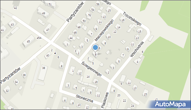 Chodel, Maciejowskiego Bernarda, 4, mapa Chodel