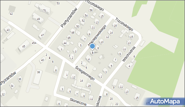 Chodel, Maciejowskiego Bernarda, 6, mapa Chodel