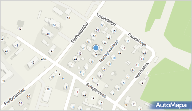 Chodel, Maciejowskiego Bernarda, 7, mapa Chodel