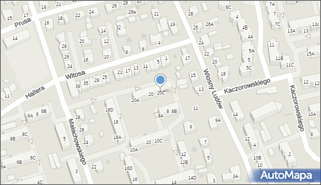 Chodzież, Małachowskiego Stanisława, 20C, mapa Chodzież