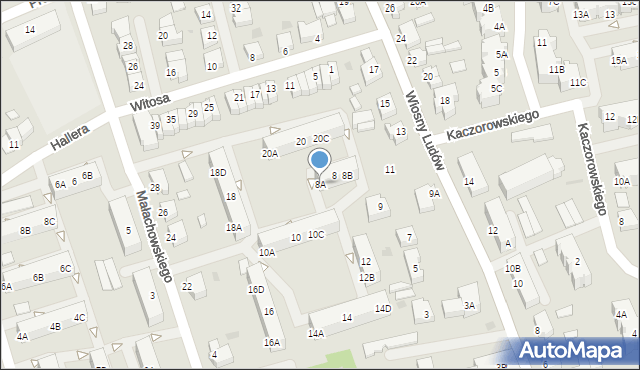 Chodzież, Małachowskiego Stanisława, 8A, mapa Chodzież