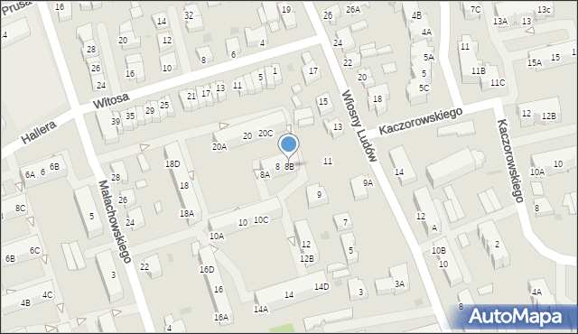 Chodzież, Małachowskiego Stanisława, 8B, mapa Chodzież