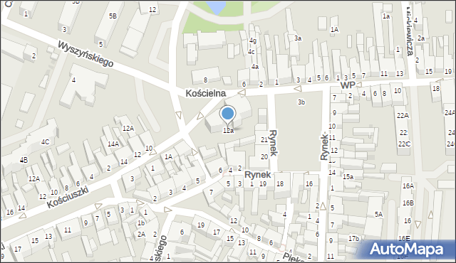 Chodzież, Malepszego Tomasza, ks. dr., 12a, mapa Chodzież