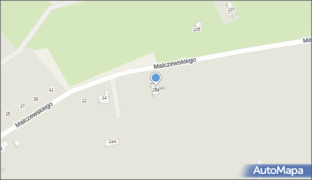 Choszczno, Malczewskiego, 28a, mapa Choszczno