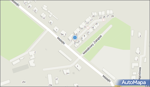 Choszczno, Matejkowy Zakątek, 2, mapa Choszczno