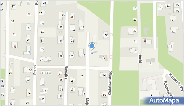 Chotomów, Majowa, 10, mapa Chotomów