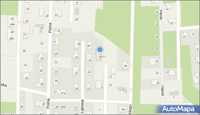 Chotomów, Majowa, 13, mapa Chotomów