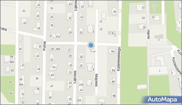 Chotomów, Majowa, 7, mapa Chotomów