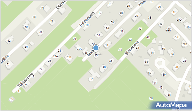 Chotomów, Mała, 35, mapa Chotomów