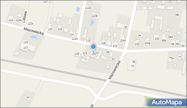 Chrośla, Mazowiecka, 101, mapa Chrośla
