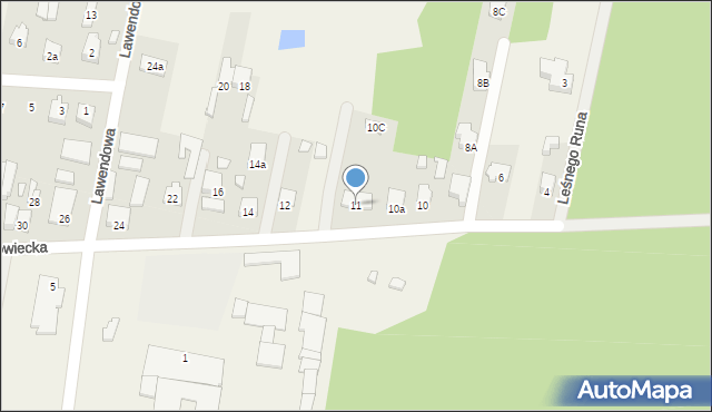 Chrośla, Mazowiecka, 11, mapa Chrośla