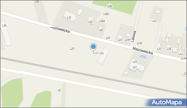 Chrośla, Mazowiecka, 123, mapa Chrośla