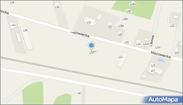Chrośla, Mazowiecka, 125, mapa Chrośla