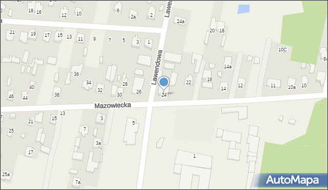 Chrośla, Mazowiecka, 24, mapa Chrośla