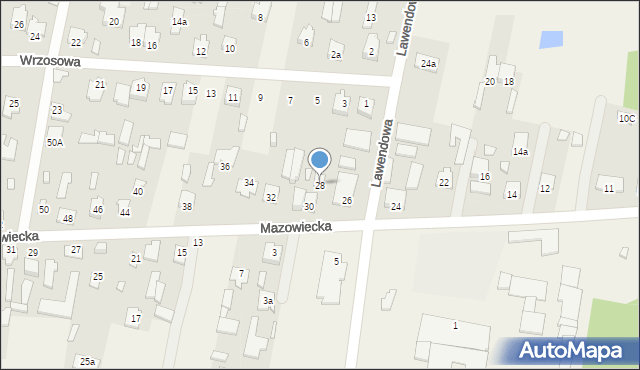 Chrośla, Mazowiecka, 28, mapa Chrośla