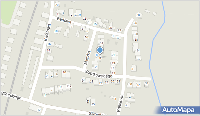 Chrzanów, Maczka Stanisława, gen., 6, mapa Chrzanów