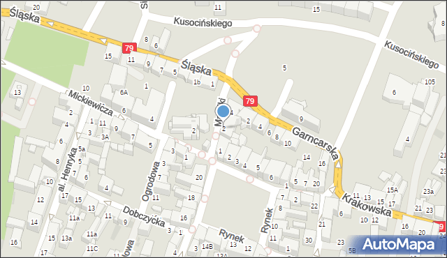 Chrzanów, Matejki Jana, 2, mapa Chrzanów