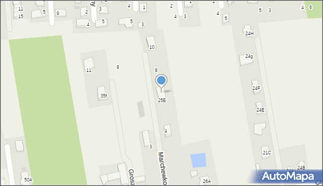 Chrzanów Duży, Marchewkowa, 6, mapa Chrzanów Duży