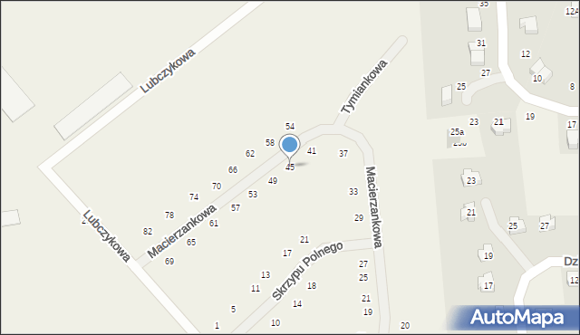 Chrząstawa Wielka, Macierzankowa, 45, mapa Chrząstawa Wielka