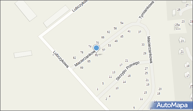 Chrząstawa Wielka, Macierzankowa, 61, mapa Chrząstawa Wielka