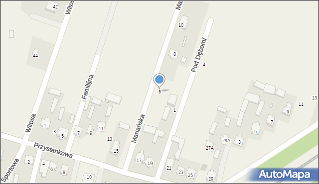 Chrzęsne, Mariańska, 6, mapa Chrzęsne