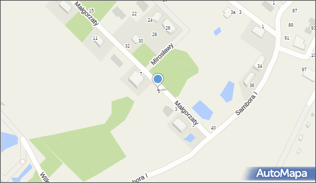 Chwaszczyno, Małgorzaty, 5, mapa Chwaszczyno