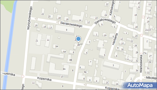 Ciechanów, Małgorzacka, 4A, mapa Ciechanów
