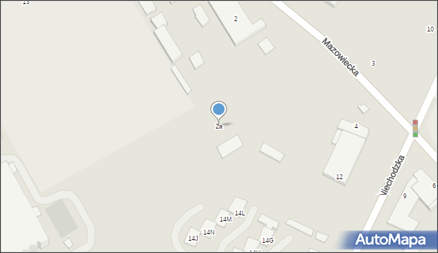 Ciechanów, Mazowiecka, 2a, mapa Ciechanów