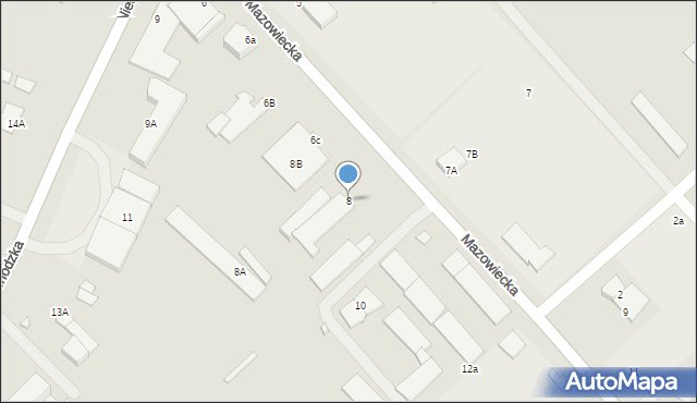 Ciechanów, Mazowiecka, 8, mapa Ciechanów