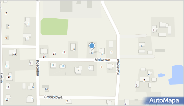 Ciecierzyce, Malwowa, 6, mapa Ciecierzyce