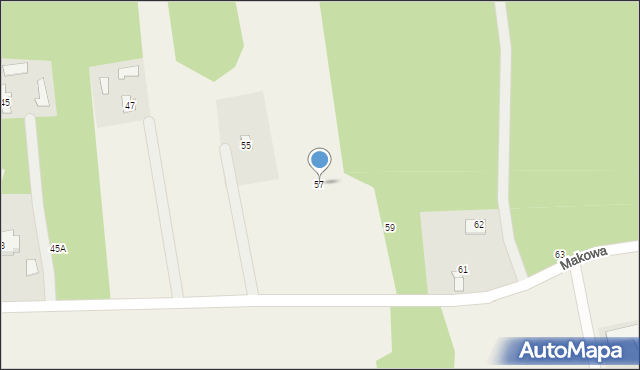 Ciepłe A, Makowa, 57, mapa Ciepłe A