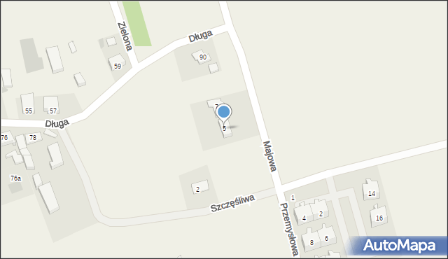 Cieplewo, Majowa, 5, mapa Cieplewo