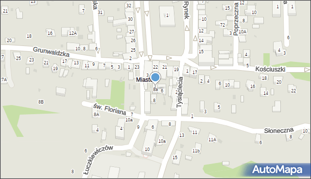 Ciężkowice, Masarska, 8a, mapa Ciężkowice