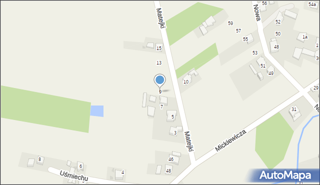 Cisek, Matejki Jana, 9, mapa Cisek