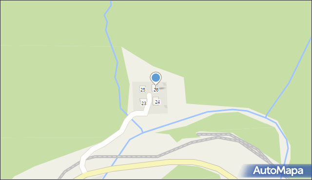 Cisna, Majdan (Cisna), 26, mapa Cisna