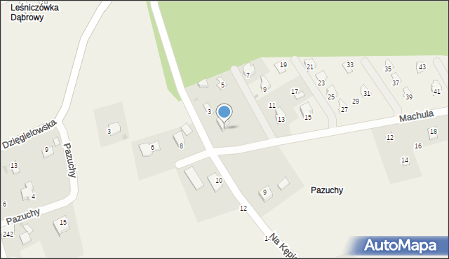 Cisownica, Machula, 1, mapa Cisownica