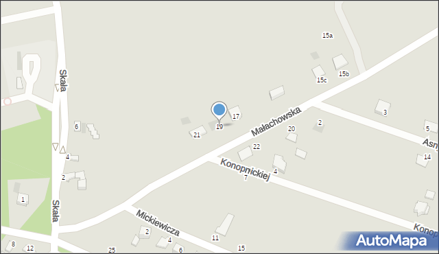 Ćmielów, Małachowska, 19, mapa Ćmielów