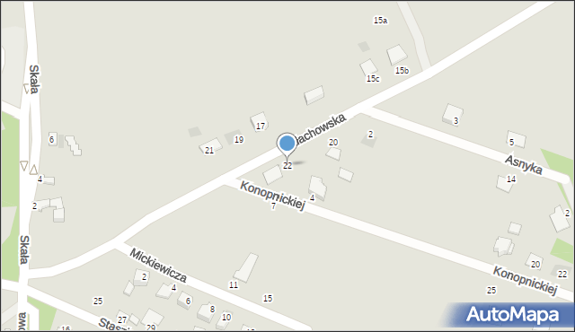 Ćmielów, Małachowska, 22, mapa Ćmielów