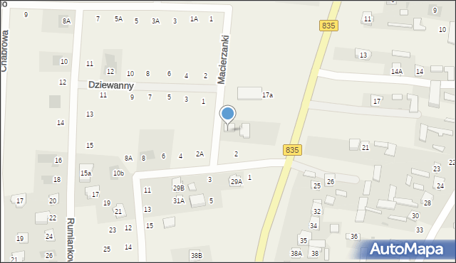 Ćmiłów, Macierzanki, 21, mapa Ćmiłów