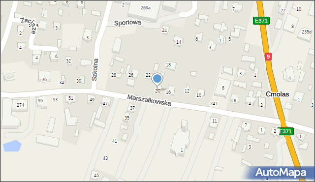 Cmolas, Marszałkowska, 20, mapa Cmolas