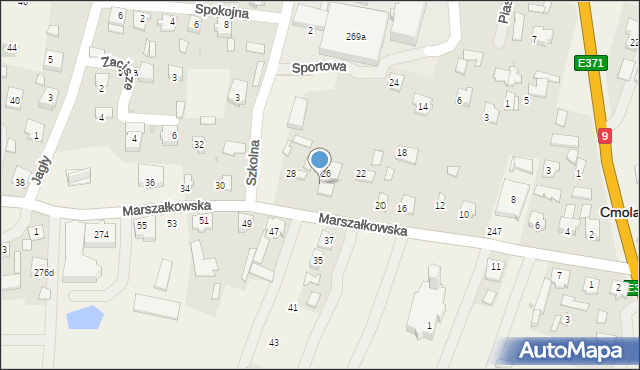 Cmolas, Marszałkowska, 26a, mapa Cmolas