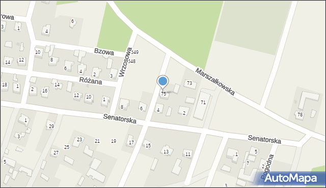 Cmolas, Marszałkowska, 75, mapa Cmolas